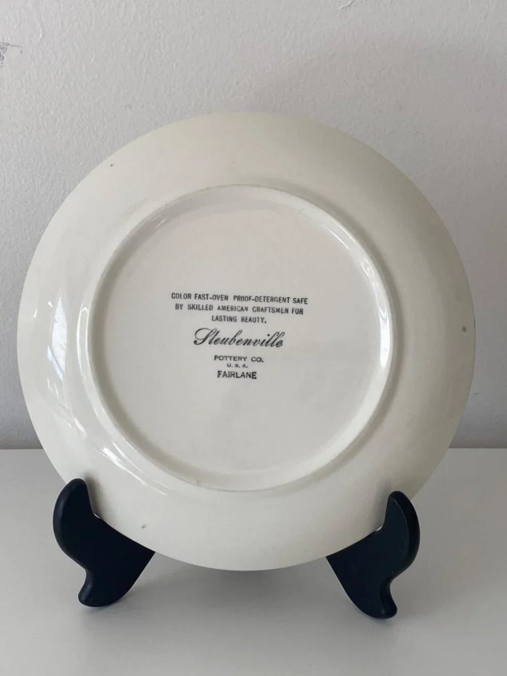 Steubenville Pottery Fairlane Pattern Dinner Plate Replacement Floral USA